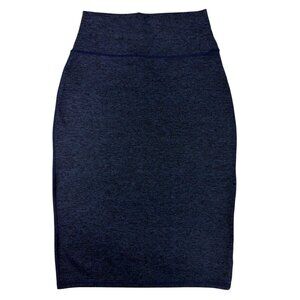 Aerie Offline The Hugger High Rise Blue Midi Skirt Small Real Good Soft Stretch